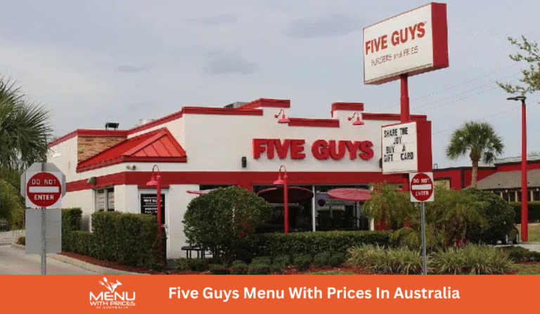 Five Guys Menus With Prices In Australia