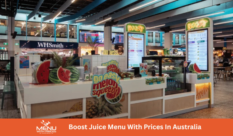 Boost Juice Menus With Prices In Australia