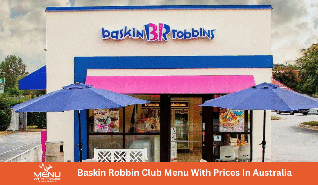 Baskin Robins Menu With Prices In Australia