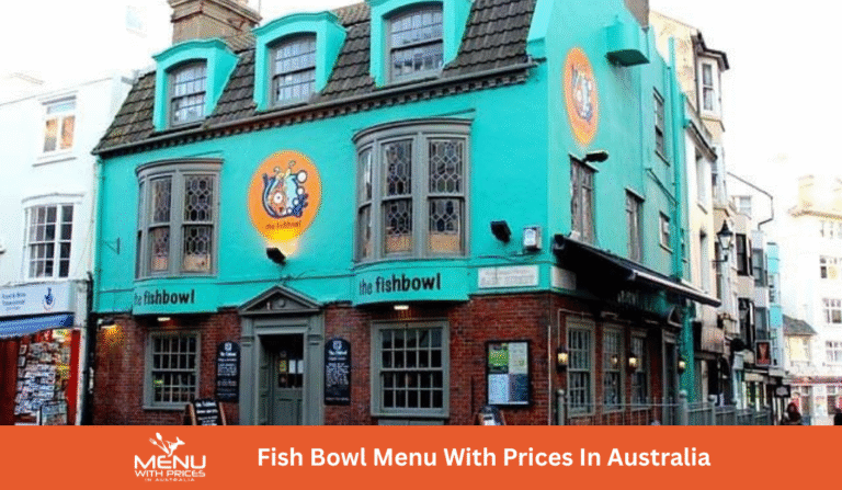 Fish Bowl Menus With Prices In Australia
