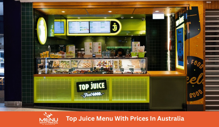 Top Juice Menus With Prices In Australia