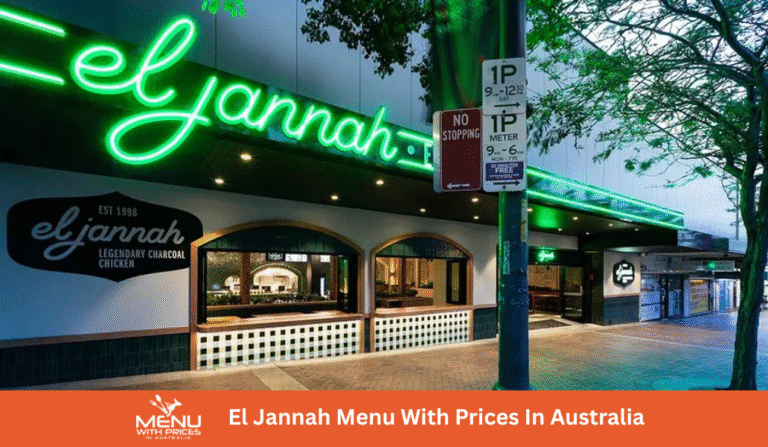 El Jannah Menus With Prices In Australia
