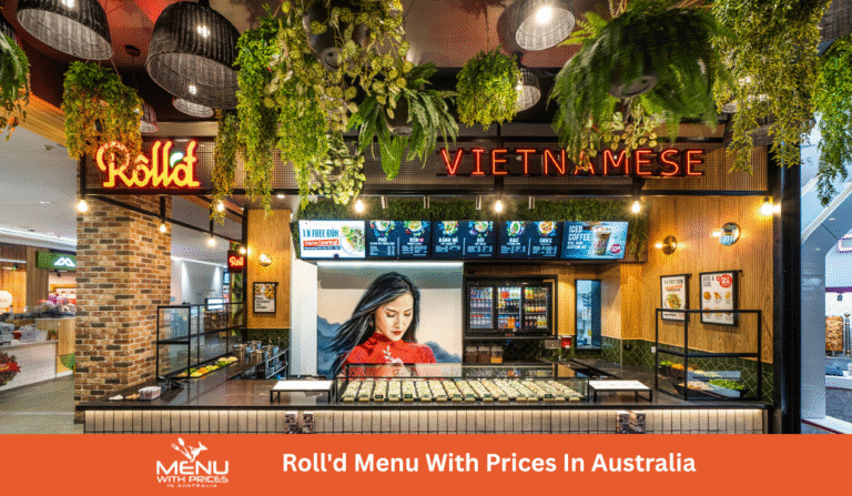 Roll'd Menus With Prices In Australia